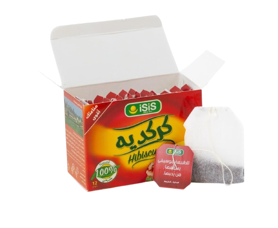 ايزيس كركديه 12فلتر *12علبه*12بالته