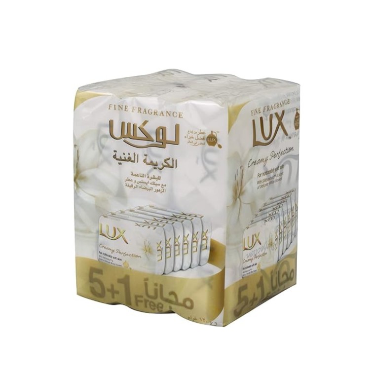 لوكس صابون120جرام الكريمه الغنيه 6 قطعه *8 بالته