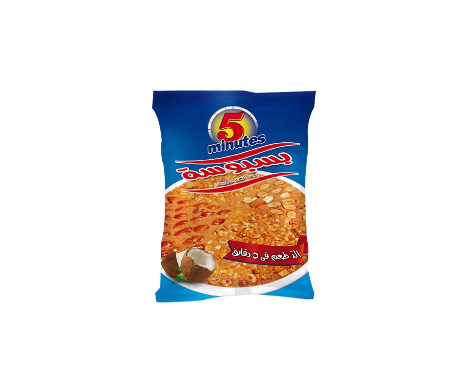 خمس دقائق بسبوسه كيس*18