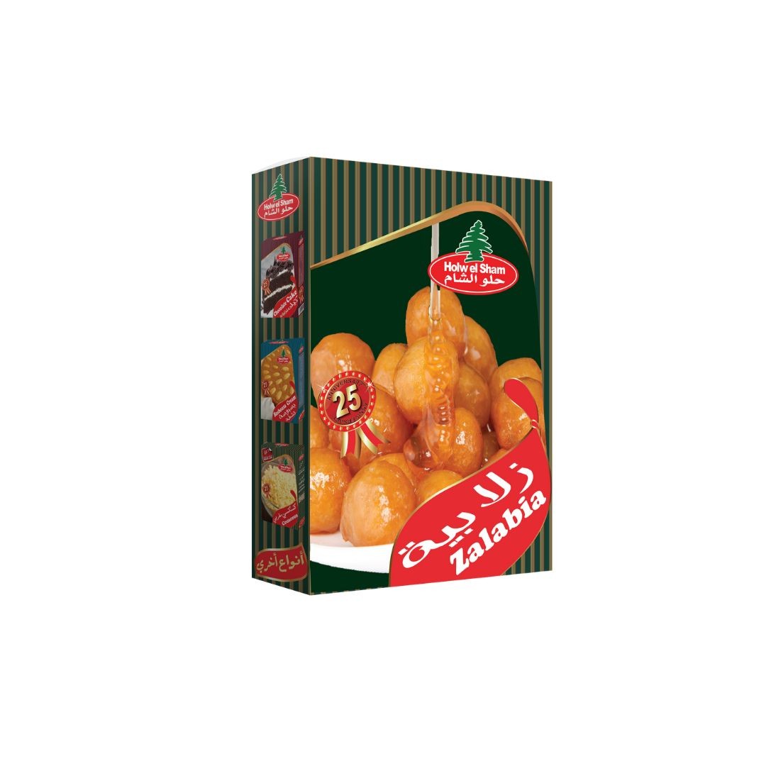 حلو الشام زلابيه *24 علبه