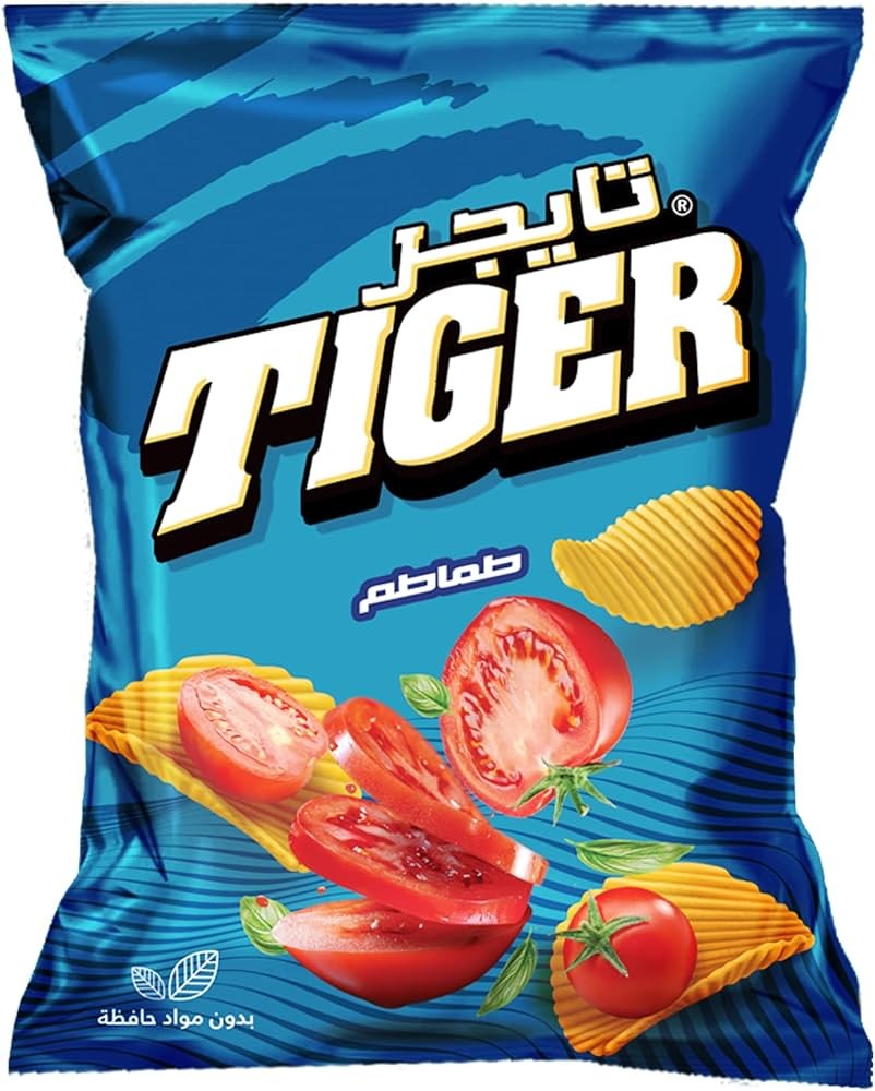 تايجر شيبسي طماطم 15ج*12كيس