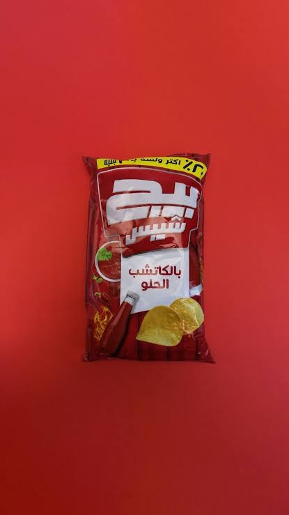 بيج شيبس10ج بالكاتشيب  الحلو 20% زياده