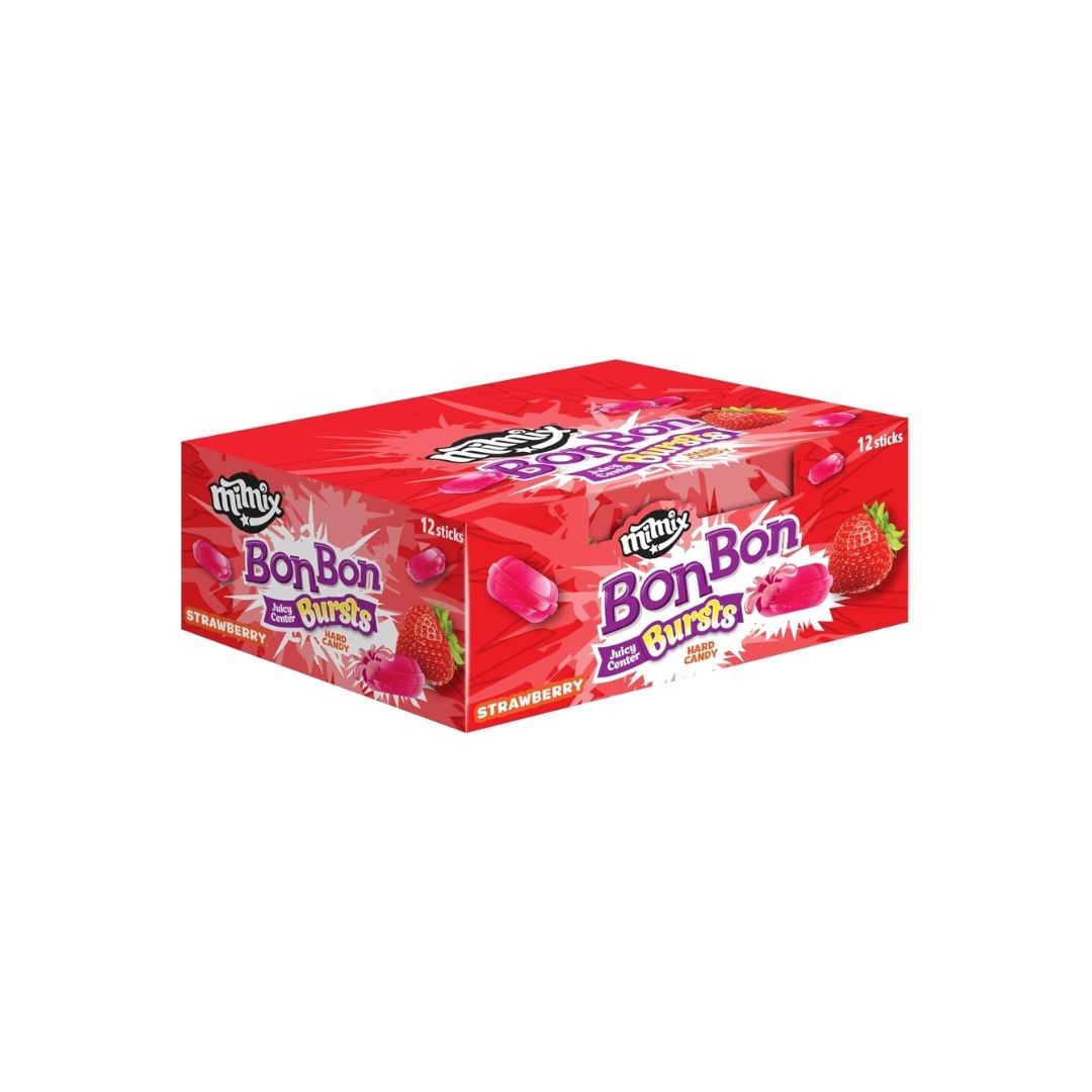 بون بون ميمكس برستس فراوله 12 كيس * 8 علبه